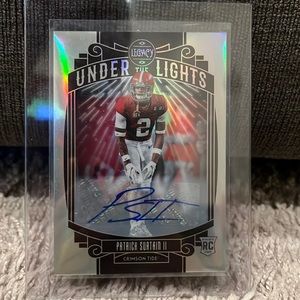 Patrick Surtain rookie card college under the lights signature